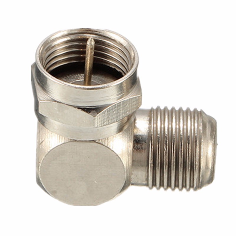 Adaptateur F type Femelle vers Prise TV Mâle Coaxial 75 Ohm