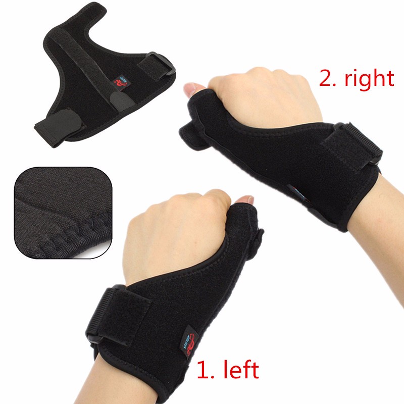 Paire De Supports De Pouce Ajustables Avec Attelle De Poignet - Or - Taille Large - Pour Réduction De La Douleur
