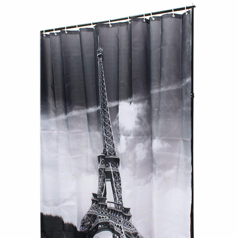 eiffel tower scenery bathroom waterproof polyester eiffel tower scenery bathroom waterproof polyester