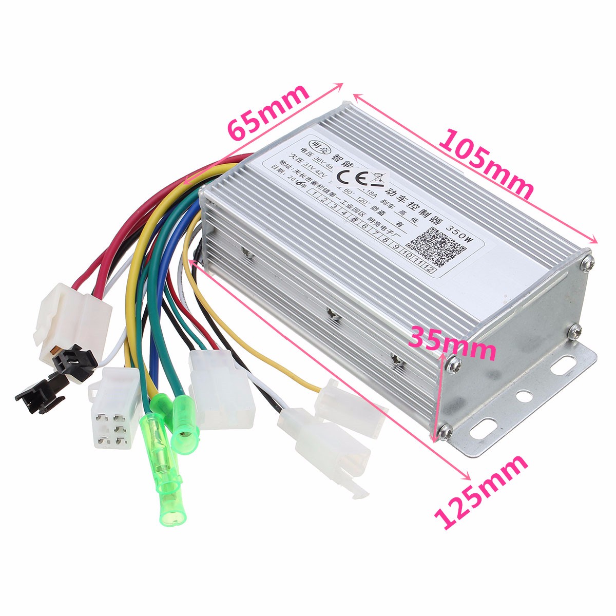 Contrôleur Sans Balais Pour Vélo électrique 36V/48V 250W - Aluminium, Régulateur Intelligent, Antivol - Compatible Systèmes Courants