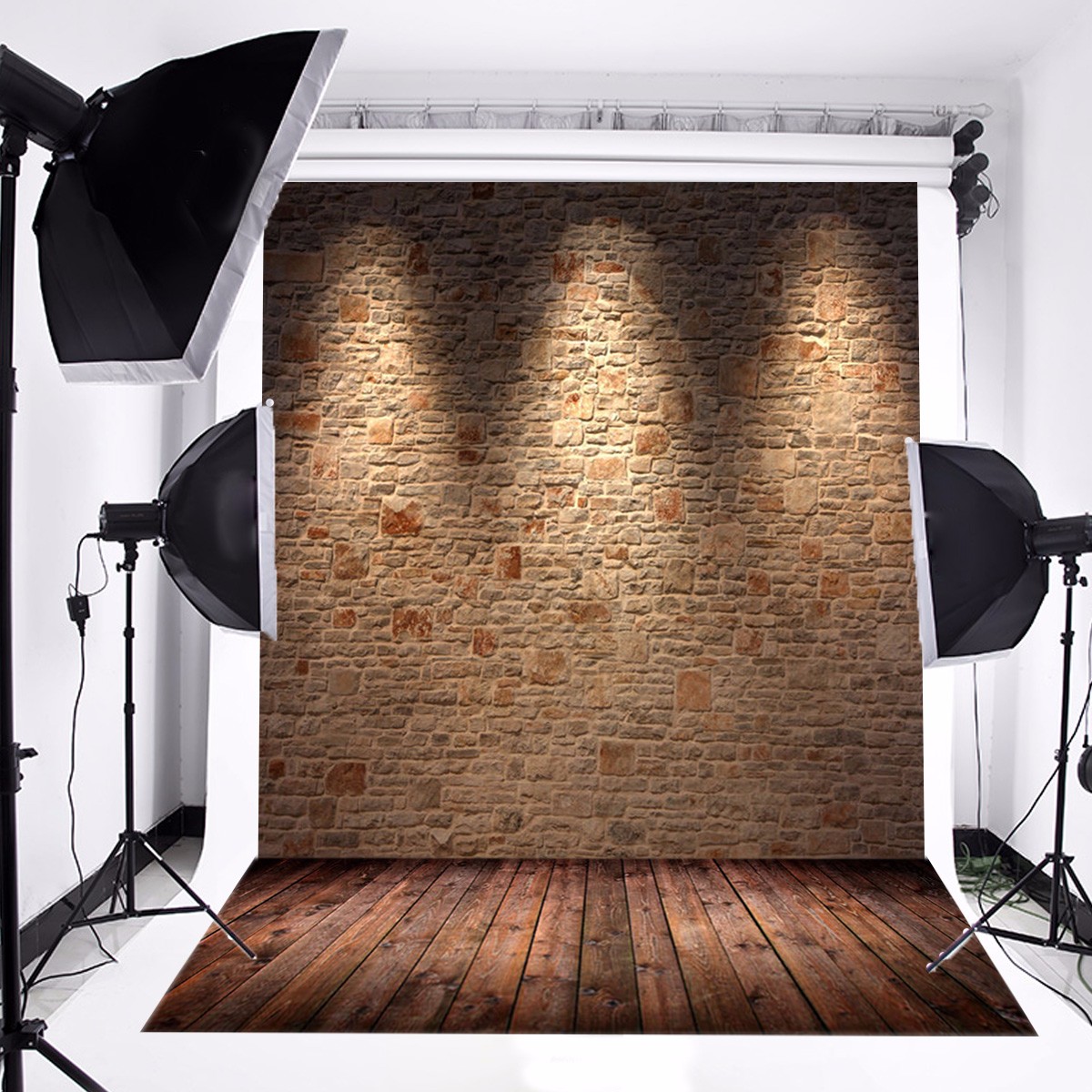 TEMPSA Toile de Fond Backdrop Tissu 2.1x1.5m Photographie Studio Photo Brique Mur Cdiscount