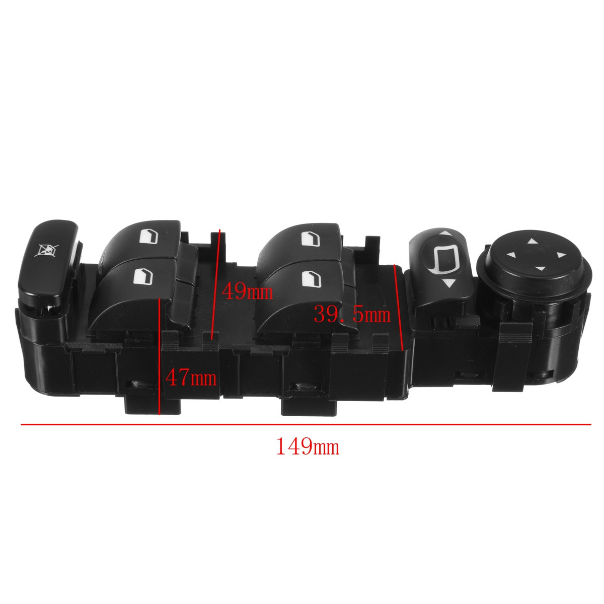 Bouton Commande Lève-vitre/rétroviseur Pour Citroën C4 2004-2010 - Référence 6554.HA - Neuf