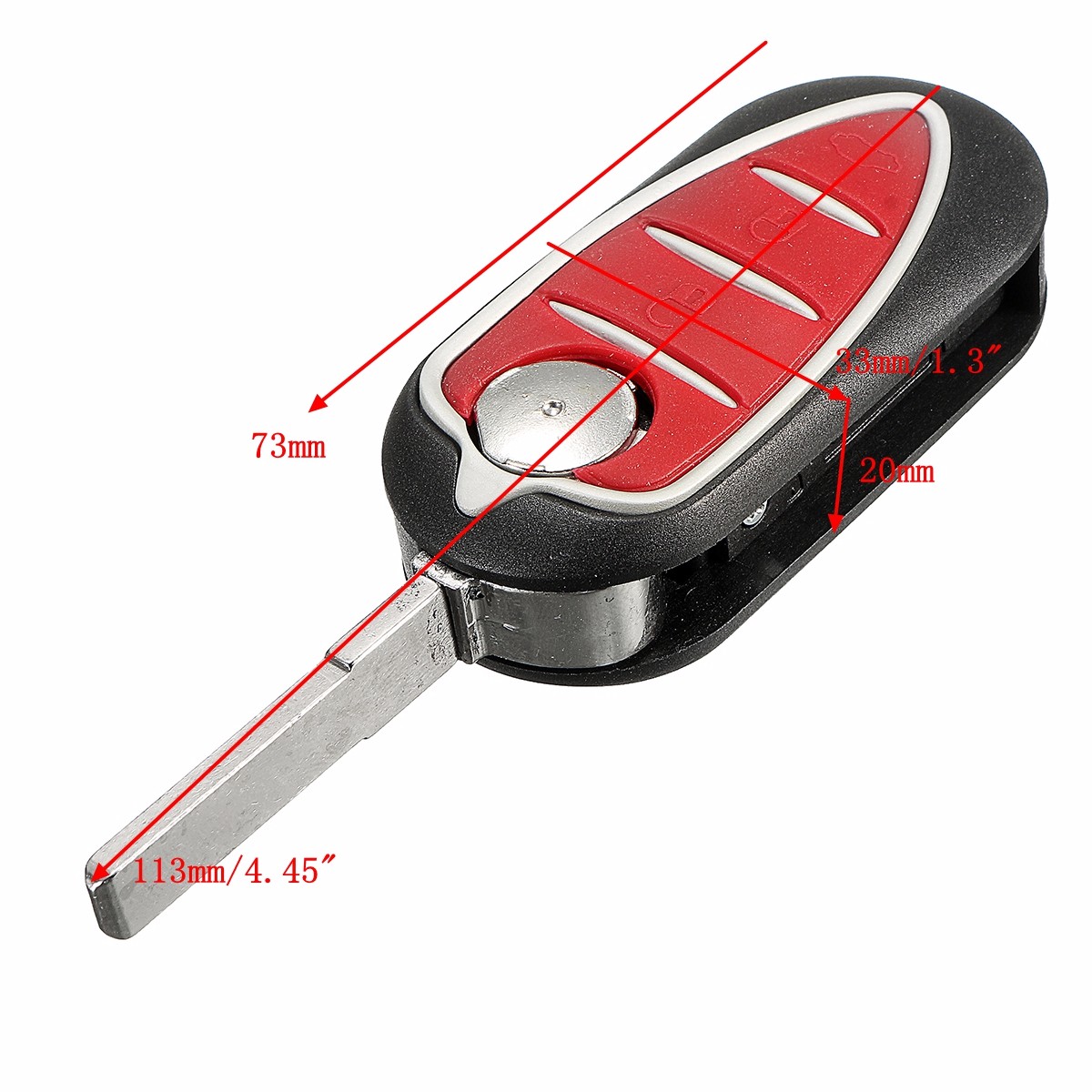 Giulietta GTA Bouton 3 touches pour télécommande clé Alfa Romeo Mito Brera