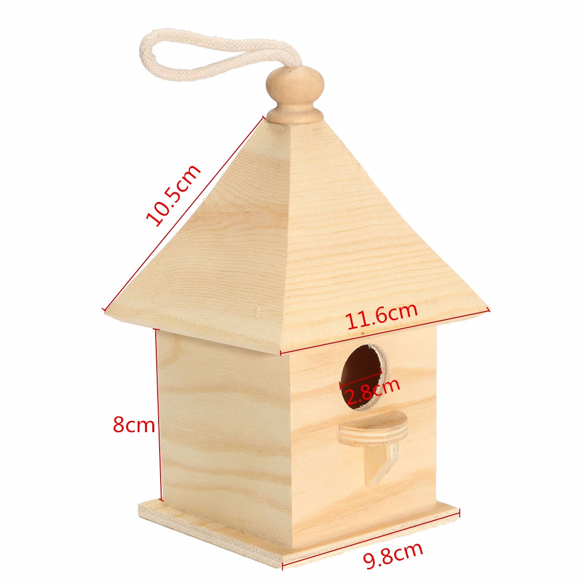 Tempsa Cage Pour Oiseaux En Bois Alimentation Station Jardin