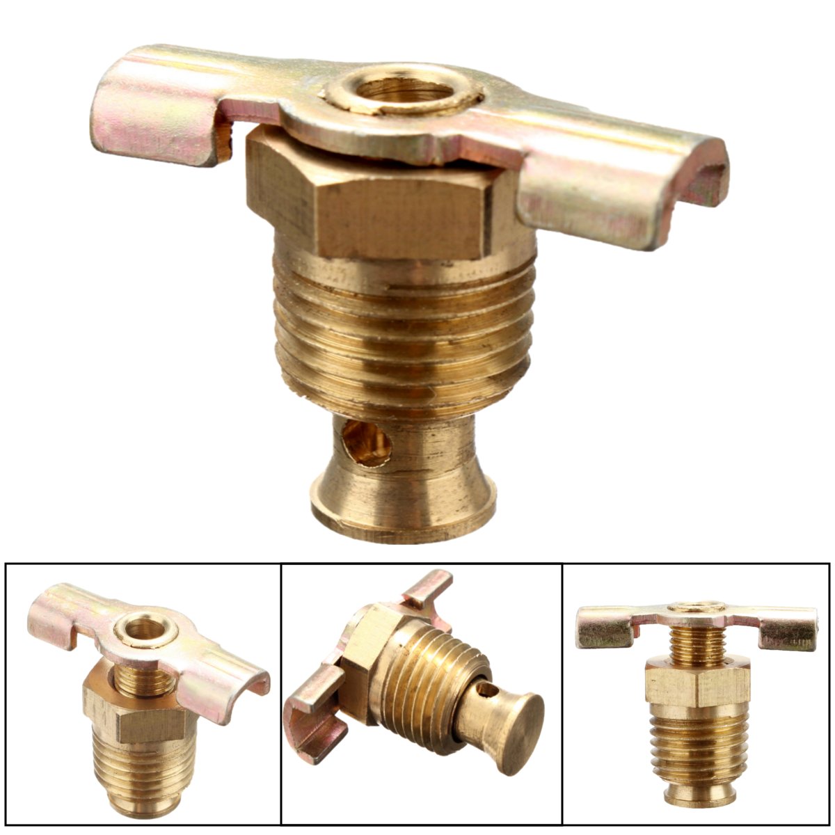1/4" NPT Tank Petcock Water Drain Valve Brass Air Compressor Replacement Part US eBay