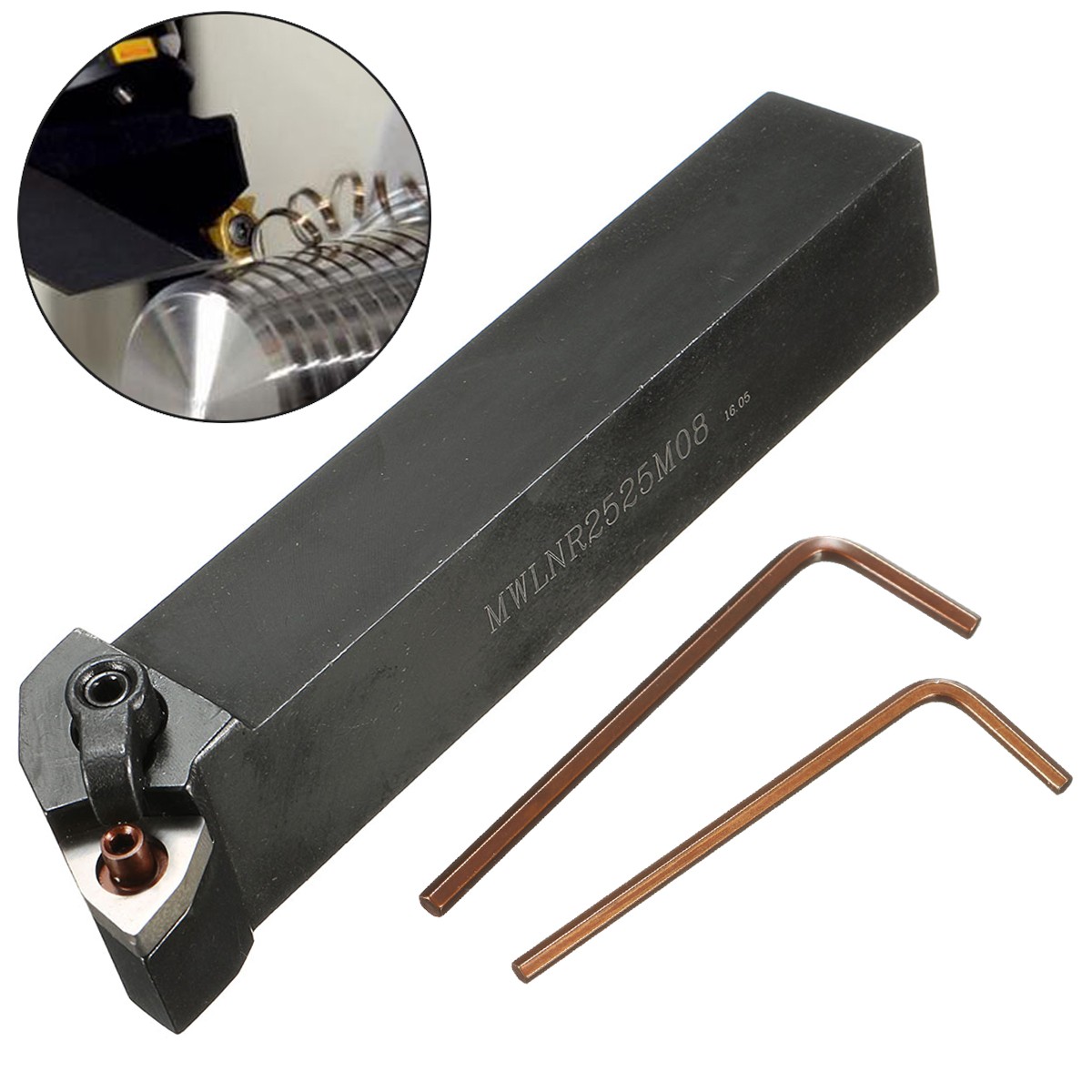 1P MWLNR2525M08 CNC Outil de tournage externe pour insert en carbure WNMG0804