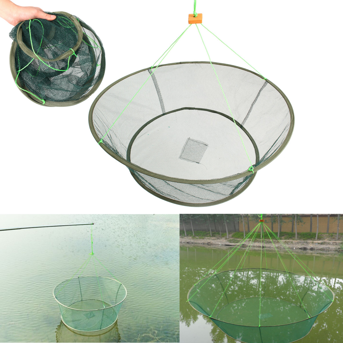 TEMPSA Filet à crevette Poisson Pliable en Nylon Pour Pêche Prix pas cher Cdiscount