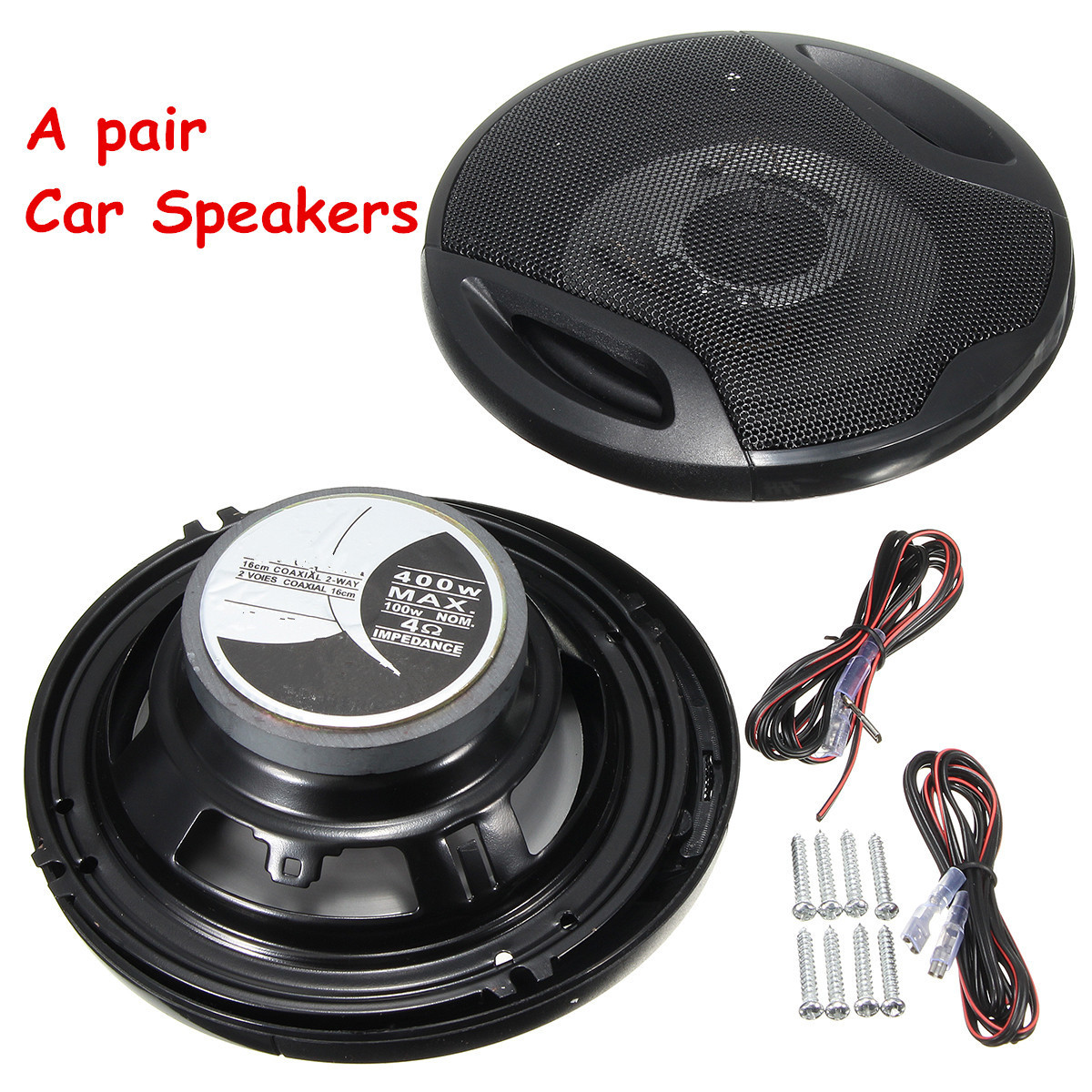 Enceintes Haut-parleurs audio voiture 400/ W 16/ cm