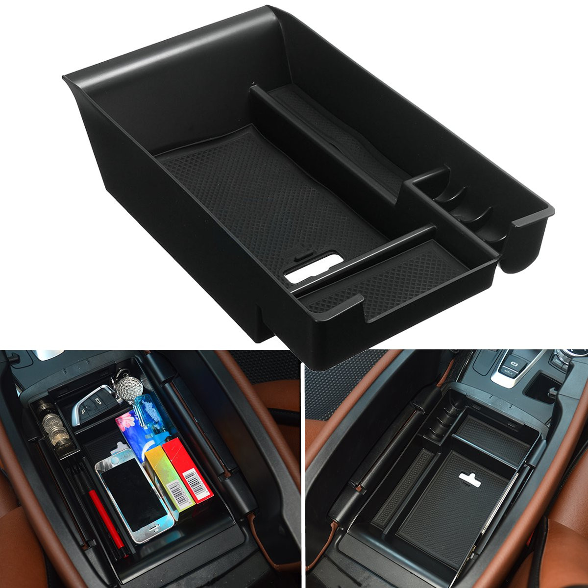 U Bo tier de Rangement  Noir Pour  Console  Centrale BMW X5 