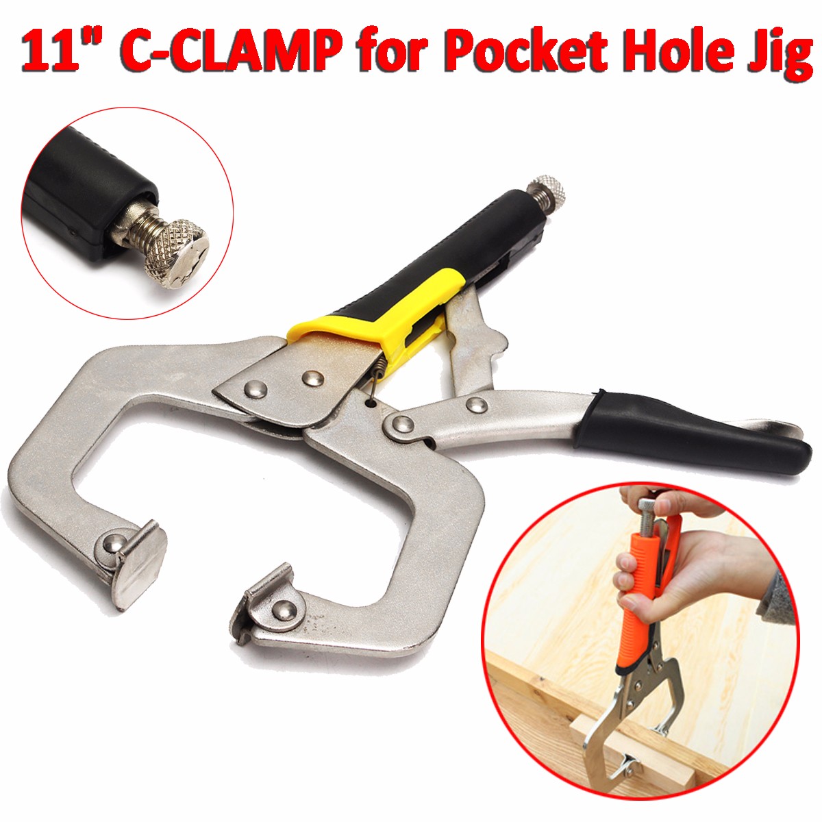 Nouveau pack 4 heavy duty 6 pouces verrouillage mole grip c clamps travaux de soudage pince outils