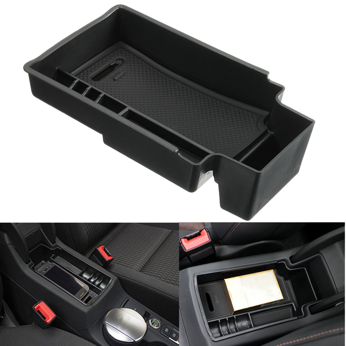 U Bo tier de Rangement  Noir Pour  Console  Centrale Audi Q3 