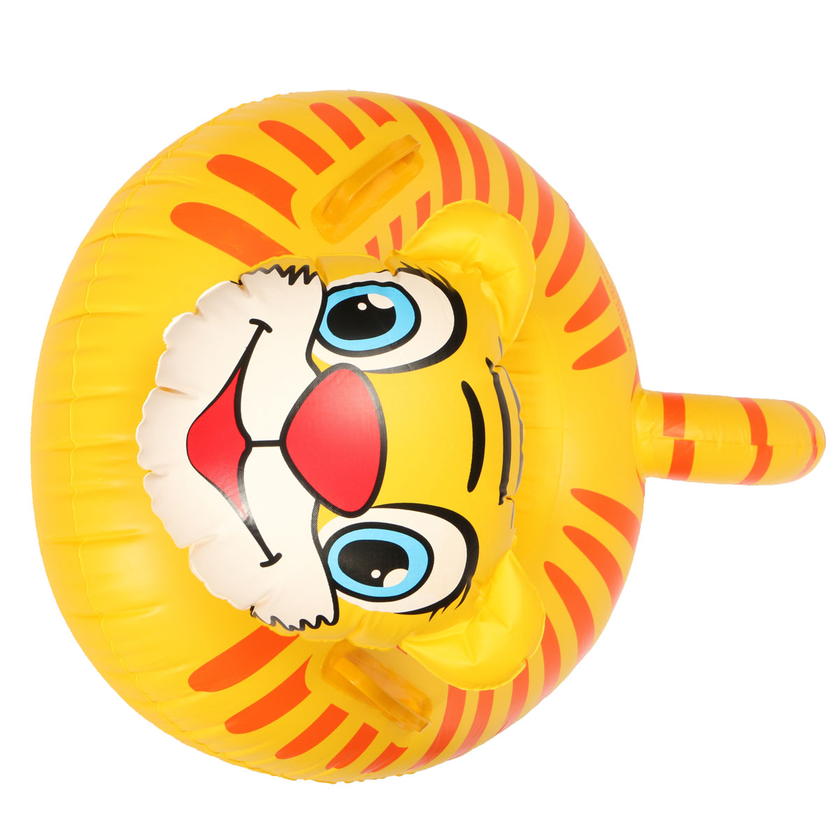 Inflatable Swimming Pool Float Toddler Ring Raft Boat Yellow Tiger