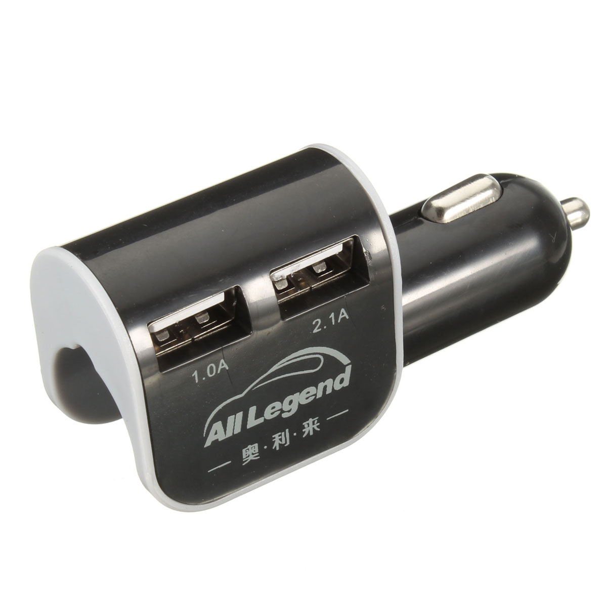 Адаптер автомобильного зарядного устройства на 2 USB порта 1.0A / 2.1A для смартфонов Адаптер автомобильного зарядного устройства на 2 USB порта 1.0A / 2.1A для смартфонов