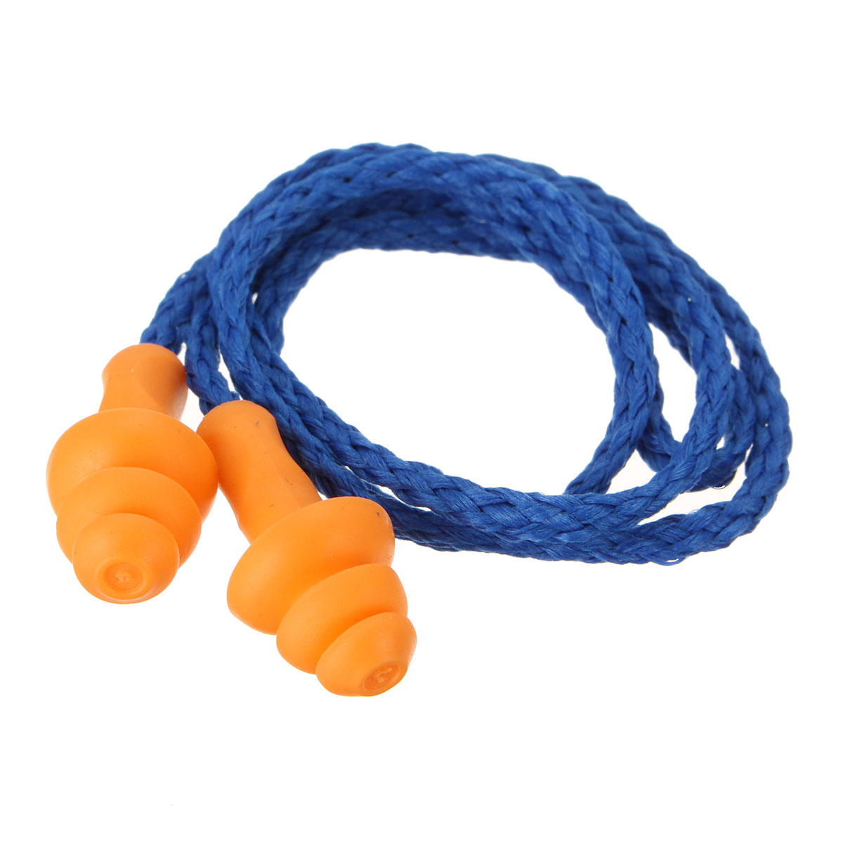 Lot De 5 Paires De Bouchons D'oreilles En Gel De Silicone Avec Cordon - Anti-eau Pour Nageurs, Anti-bruit Pour Dormir, Longueur 45 Cm