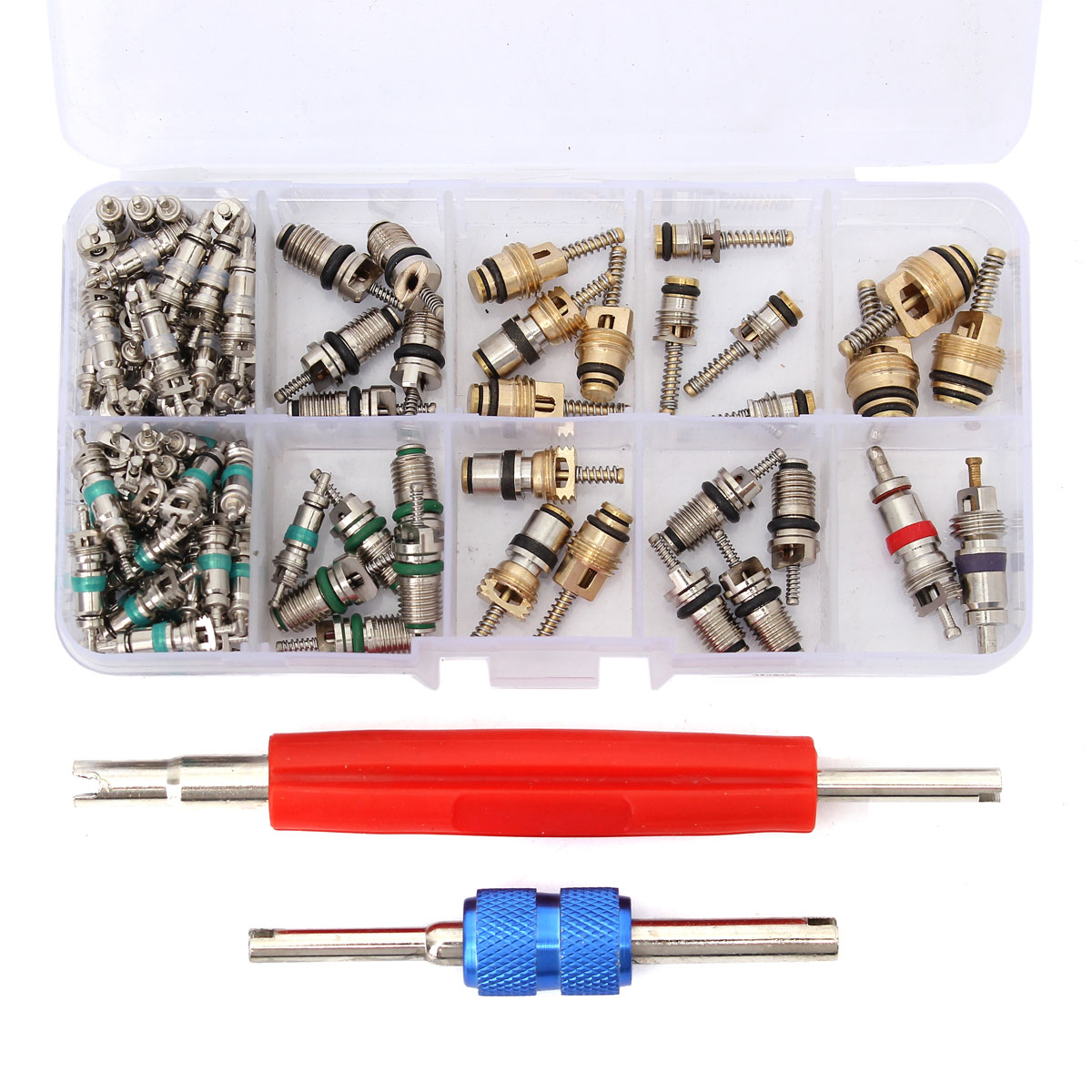 Kit De 40 Pièces : Noyaux De Valve Pour Climatiseur Auto + Outil De Démontage (R12/R134a)