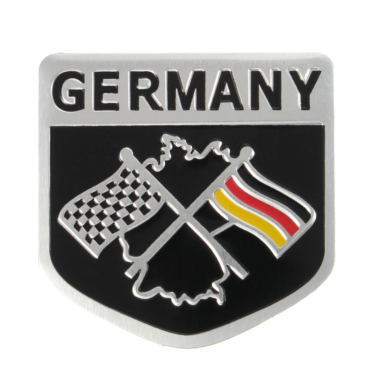 4 Autocollants Drapeau Allemand époxy Souple - 4x5 Cm - Pour Voiture, Moto, Casque, Décoration - PTDecals