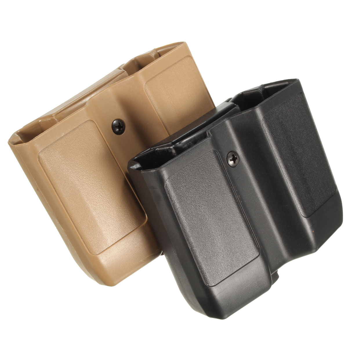 Plastic Double Pistol Magazine Pouch Mag Case Cartridge Clip Holder ...