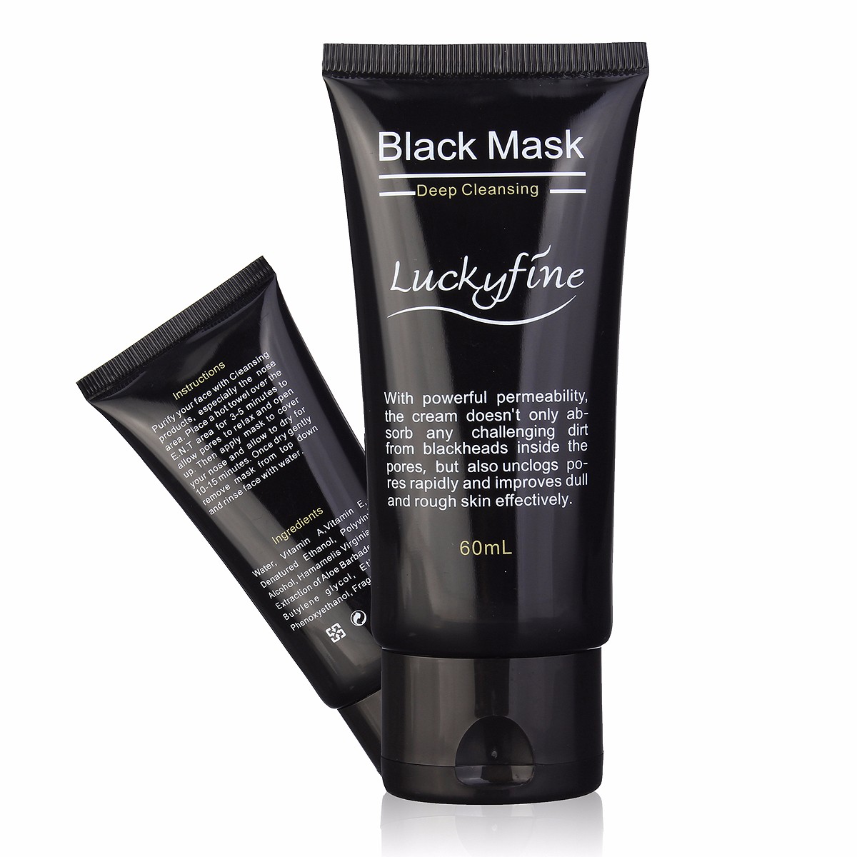 Masque Nettoyant Au Charbon - 20 Sachets - Anti Points Noirs Et Acné - Pour Tous Types De Peau