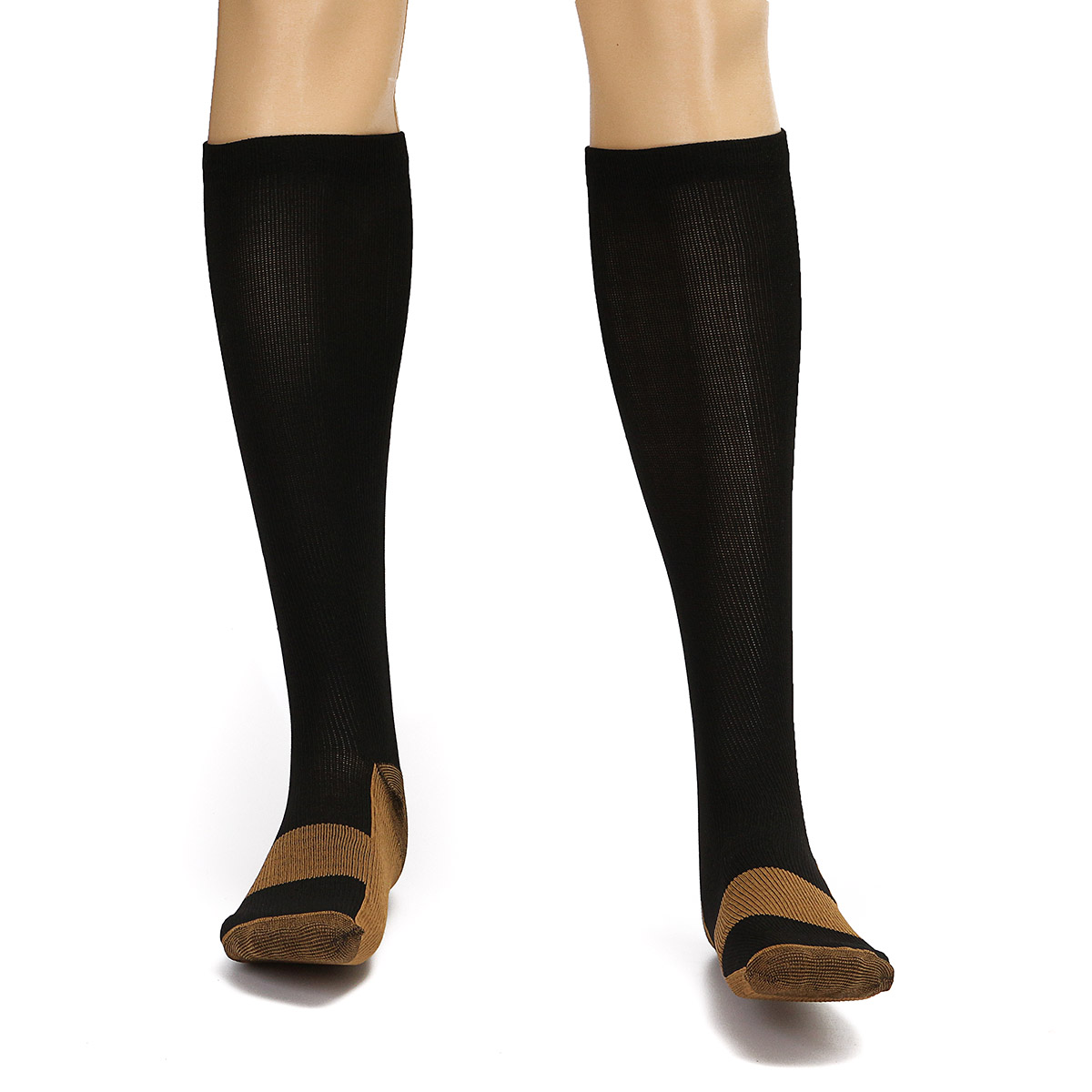 2Pcs Unisex Copper Infused AntiFatigue Compression Socks Varicose Vein