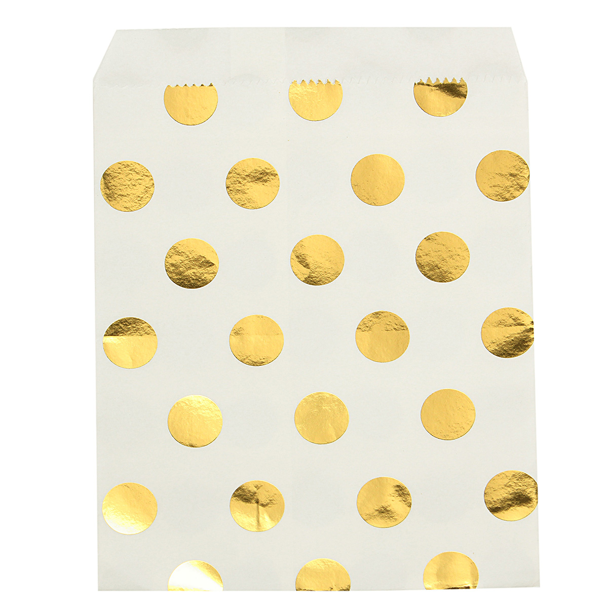 25Pcs Sachet Bonbon Pochette Papier Point Doré Emballage Gâteau Biscuit