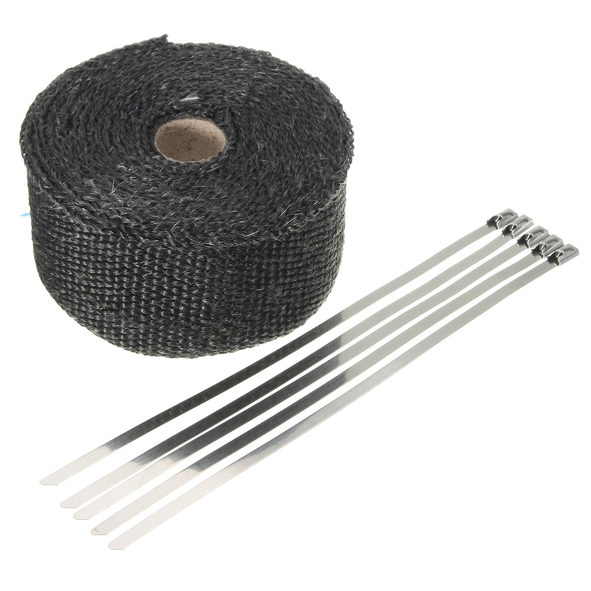Ruban Thermique Bleu 5cm X 5m - Isolation Échappement Moto/Voiture - Réduction Chaleur 70% - Avec Attaches