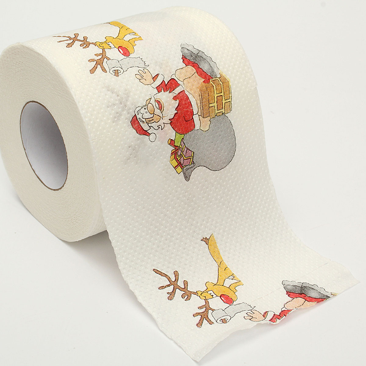 Drôle Serviette Papier Toilette Rouleaux Deux Couches Père Noël