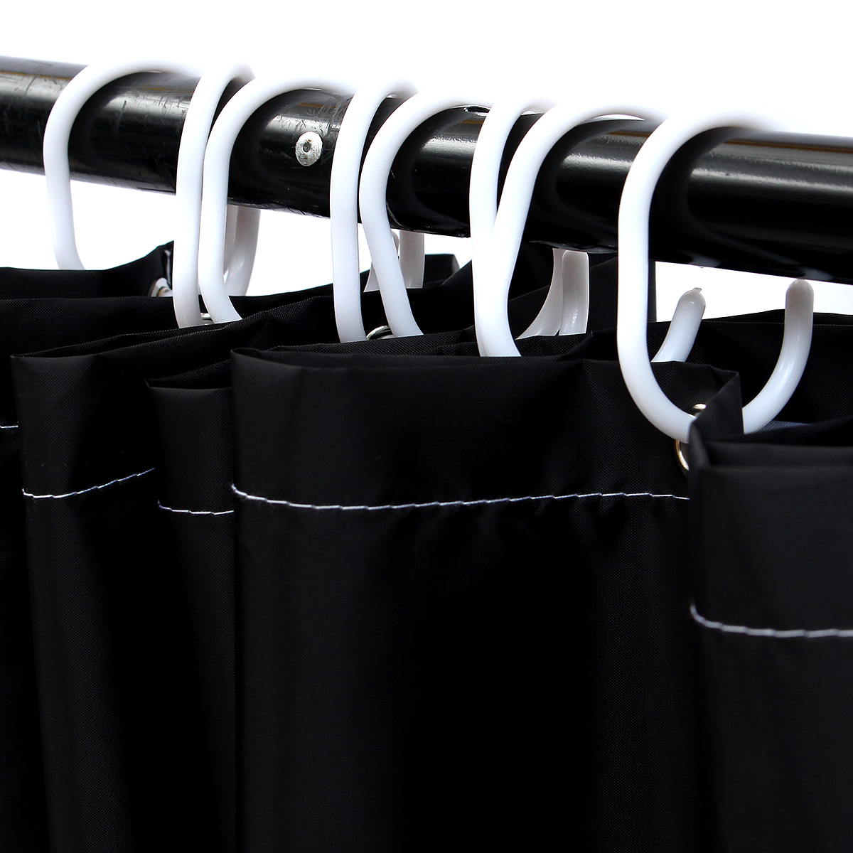 Cortina De Baño Poliéster Impermeable 180X150cm-Negro | Linio México