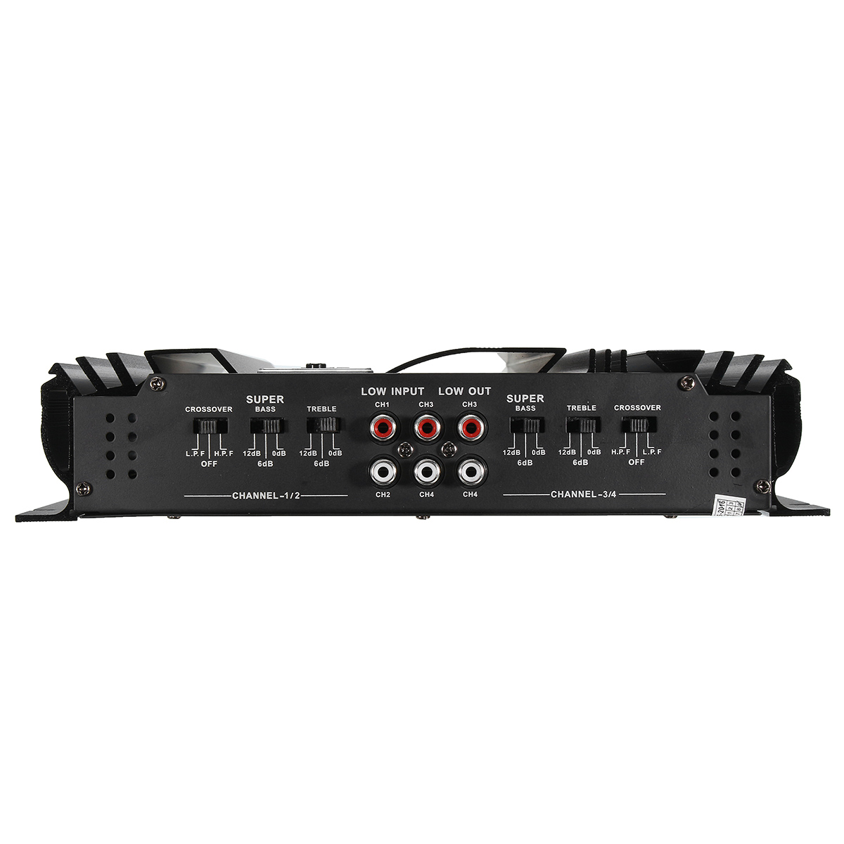Amplificateur Audio Voiture TOTMOX 3800W - 2 Canaux, Pour Caisson De Basses Sous Le Siège, Puissance Max - 3