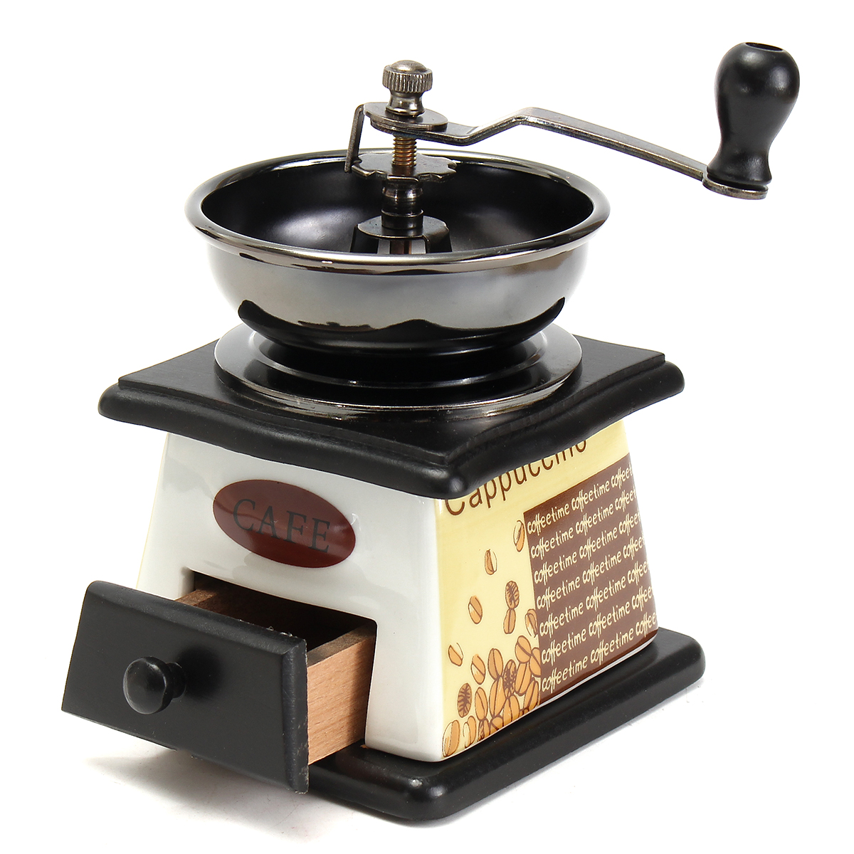 Vintage Fer Moulin Broyeur à Café Expresso Cafetière