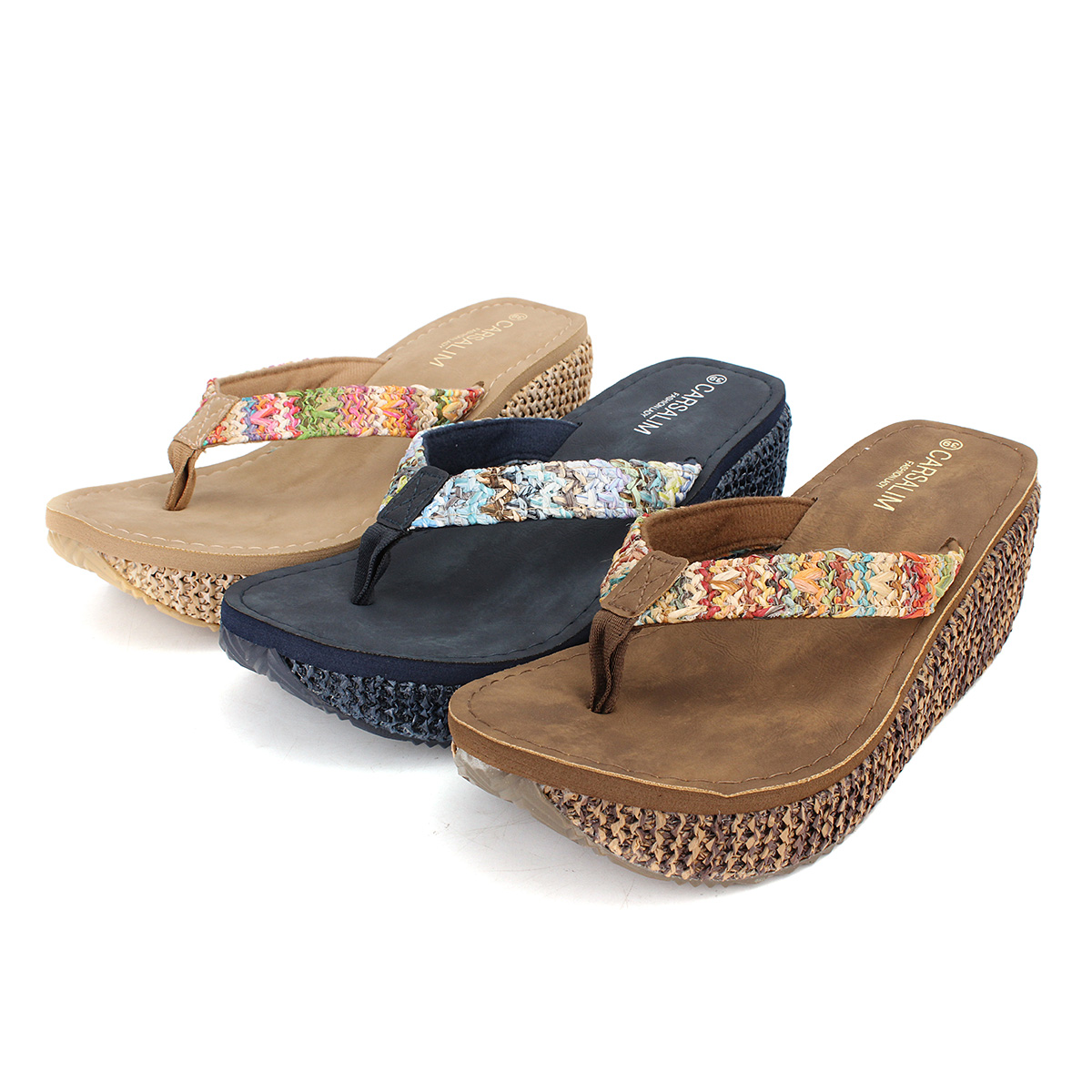 Sandales Femme FOGOIN Style Bohème - Tongs Confortables Pour Plage Et Ville