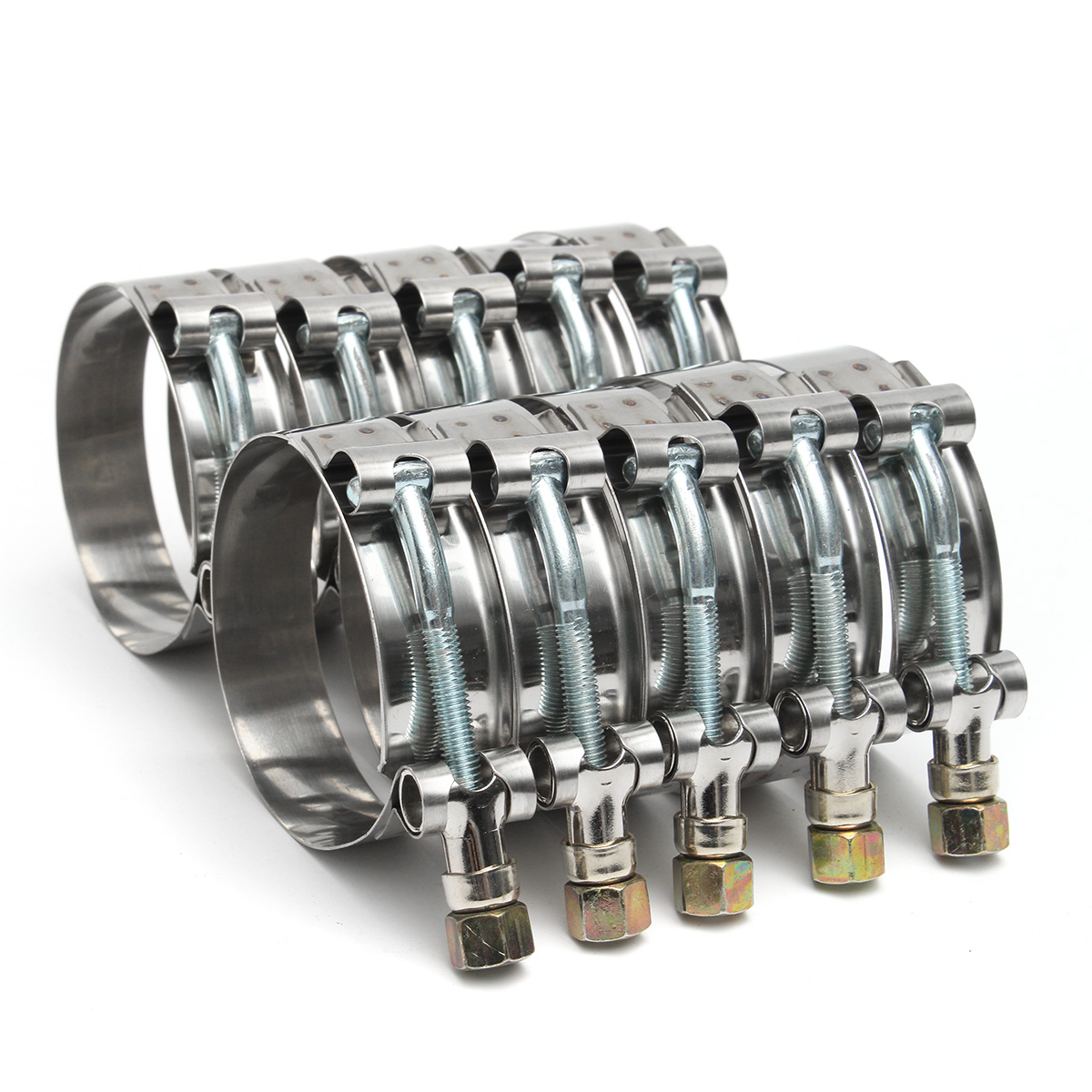 40 Pièces Fixation Grillage Rigide M20 - Acier Inox A2 304 - Collier U Pour Tube 20mm Sur Mur - Jardin Maison