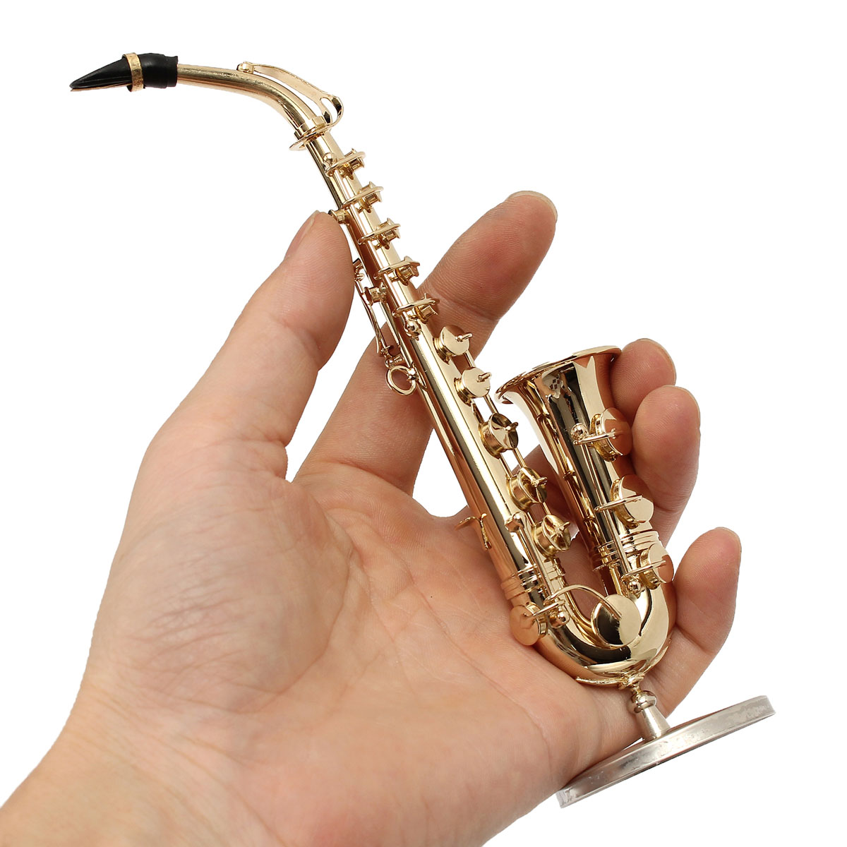 TEMPSA 1/6 Mini Alto Saxophone Musique de Instrument Cuir Boîte Jouet